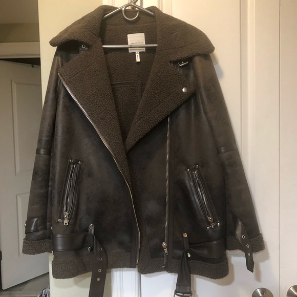 Avec Les Filles Jackets & Blazers - Avec Les Filles Biker Coat Sz M